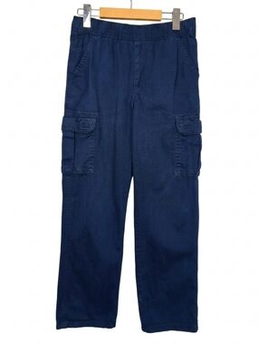 3/$20 Childrens Place Boys Navy Blue Cargo Pants Size 14 Adjustable Waist Cotton